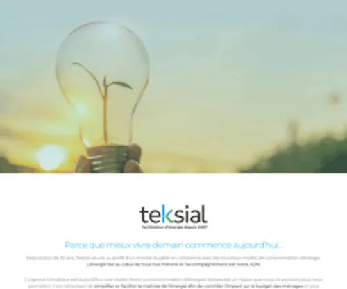 Teksial.com(Facilitateur d'énergie depuis 1987) Screenshot