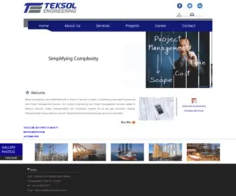 Teksolengineering.com(TEKSOL ENGINEERING) Screenshot