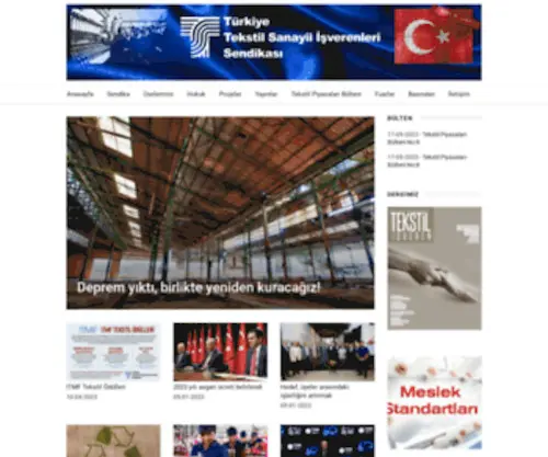 Tekstilisveren.org.tr(Türkiye Tekstil Sanayii İşverenleri Sendikası) Screenshot