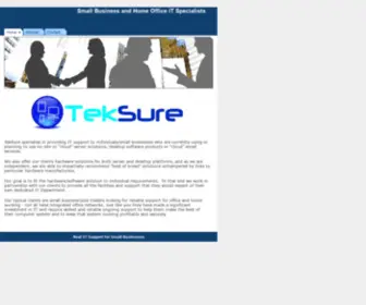 Teksure.co.uk(Small Business IT Support) Screenshot