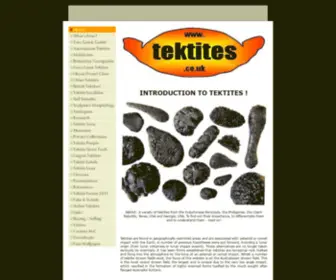 Tektites.co.uk(Home) Screenshot