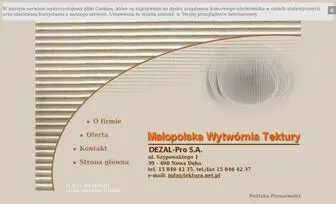 Tektura.net.pl(Małopolska wytwórnia tektury) Screenshot