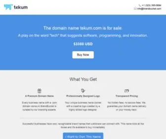 Tekum.com(Purchase today. Starter logo inc) Screenshot