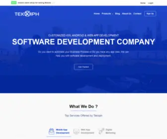 TekXiph.com(Software Development Company Web) Screenshot