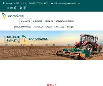 Tekyataganli.com(Tekyatağanlı Tarım Makinaları) Screenshot