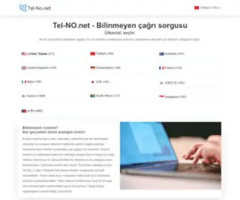 Tel-NO.net(Anasayfa) Screenshot