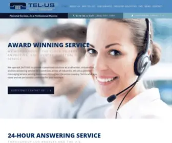 Tel-US.com(Hour Answering Service in the USA from Tel) Screenshot