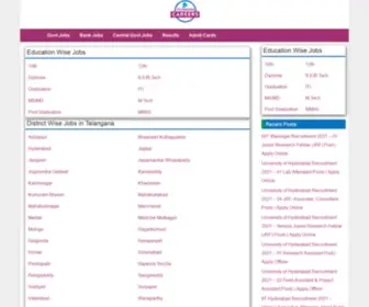 Telanganacareers.com(Telangana Career portal) Screenshot