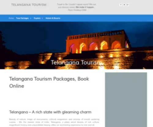 Telanganatourism.org.in(Telanganatourism) Screenshot