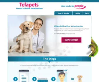 Telapets.com(Hawaii Online Pet Clinic) Screenshot