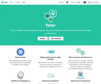 Telar.dev(Social Network Engine) Screenshot