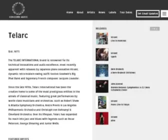 Telarc.com(Concord) Screenshot