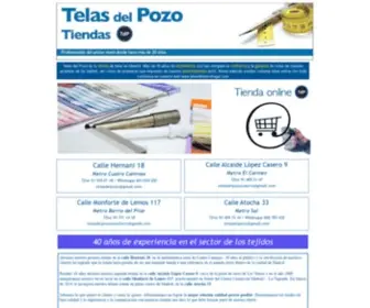 Telasdelpozo.net(Telas del Pozo) Screenshot