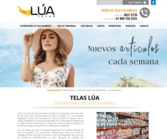 Telaslua.com.mx(Venta de Telas en México) Screenshot