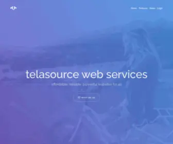 Telasource.com(Telasource web services) Screenshot