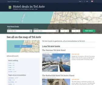 Telaviv-Hotels.net(Tel Aviv hotels & apartments) Screenshot