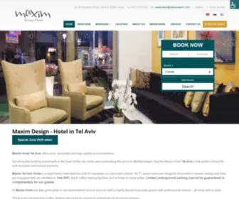 TelavivMaxim.com(Maxim Hotel) Screenshot