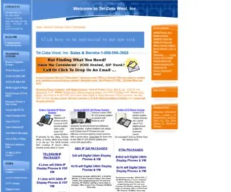 Teldatawest.com(Business Phone Systems and Services in Phoenix) Screenshot