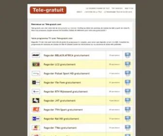 Tele-Gratuit.com(Télé) Screenshot