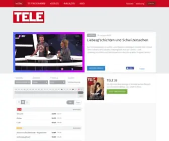 Tele.ch(TELE, das Schweizer Fernsehprogramm mit EPG, TV-Tipps, jetzt im TV) Screenshot