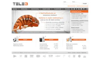 Tele3.cz(Komplexní internetová řešení od TELE3) Screenshot