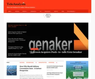 Teleanalysis.com(News And Analysis On Indian Telecom Industry) Screenshot