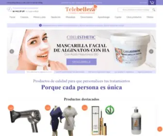 Telebelleza.es(Productos de estética y cosmética profesional) Screenshot