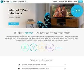 Teleboy.ch(Internet, TV, Festnetz und Mobile) Screenshot