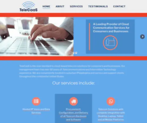 Telecaas.net(Cloud Based TeleCom Solutions) Screenshot