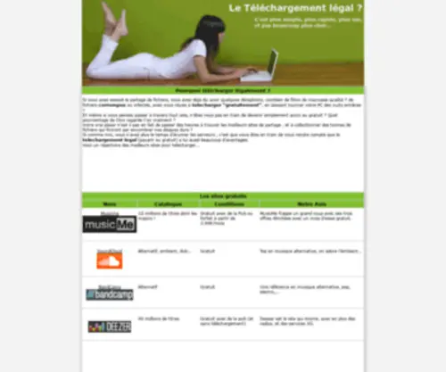 Telechargement-Legal.net(Telechargement Legal) Screenshot