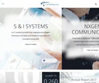 Telechoice.com.sg(TeleChoice International Limited) Screenshot