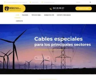 Telecnor.com(Conductores eléctricos) Screenshot