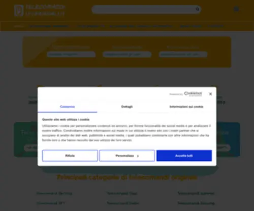 Telecomandiuniversali.it(Telecomandi per Cancelli Originali e Compatibili) Screenshot