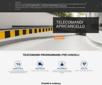 Telecomandosubito.it(Telecomandi cancelli originali e universali) Screenshot