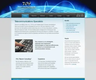 Telecomcg.com(Telecom Consulting Group) Screenshot