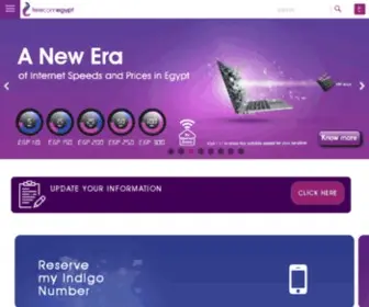 Telecomegypt.com(Telecom Egypt Home) Screenshot