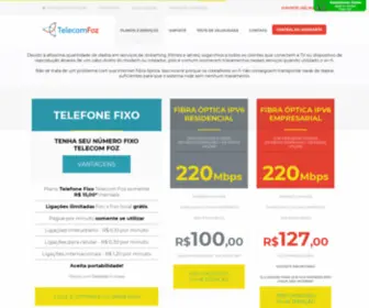 Telecomfoz.com.br(Telecom Foz) Screenshot