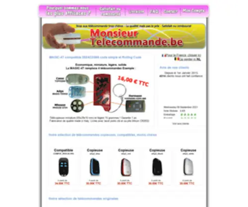 Telecommande.be(Monsieur Télécommande) Screenshot