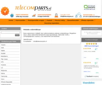 Telecomparts.nl(Website onbereikbaar) Screenshot