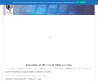 Telecomprojects.com(Alta tecnología dedicada a la electrónica y las telecomunicaciones) Screenshot