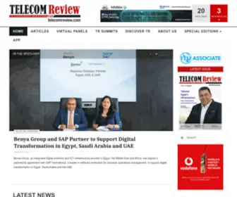Telecomreview.com(The telecom industry's leading ICT media platform) Screenshot