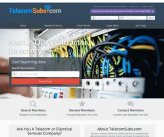 Telecomsubs.com(Telecom Contractors & Phone System Installers) Screenshot