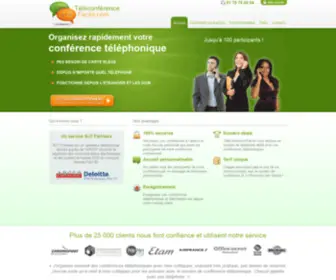 Teleconferencefacile.com(Conférence téléphonique) Screenshot