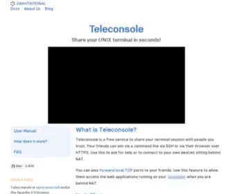 Teleconsole.com(Teleport) Screenshot