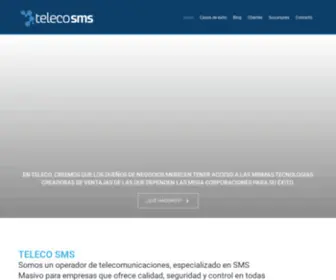 Telecosms.cl(Mensajería de texto SMS para empresas) Screenshot