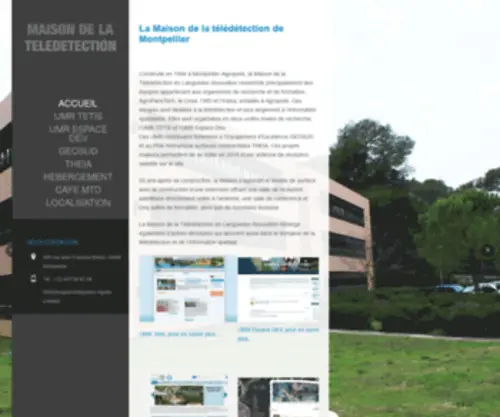 Teledetection.fr(Maison de la télédétection) Screenshot