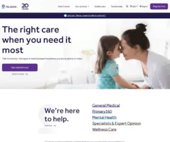 Teledoc.com(Talk to a doctor anytime) Screenshot