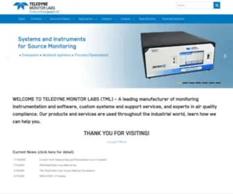 Teledyne-ML.com(Teledyne Monitor Labs) Screenshot