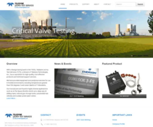 Teledyne-TS.com(Teledyne LeCroy Test Services) Screenshot