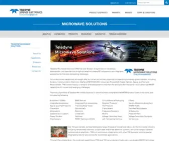 Teledynemicrowave.com(Teledyne Microwave Solutions) Screenshot